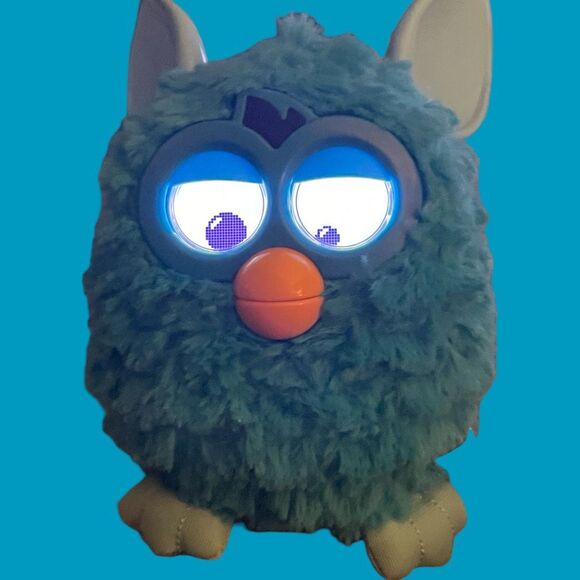 2012 Furby Boom Blue Teal Hasbro Interactive Talking Toy Tested & Working - Picture 12 of 13